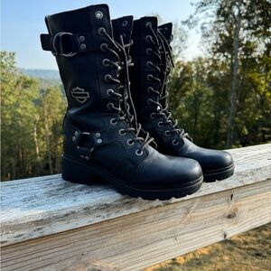 Women’s 10” lace up Harley Davidson boots